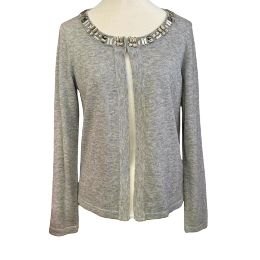 Banana Republic Jeweled Wool Blend Cardigan